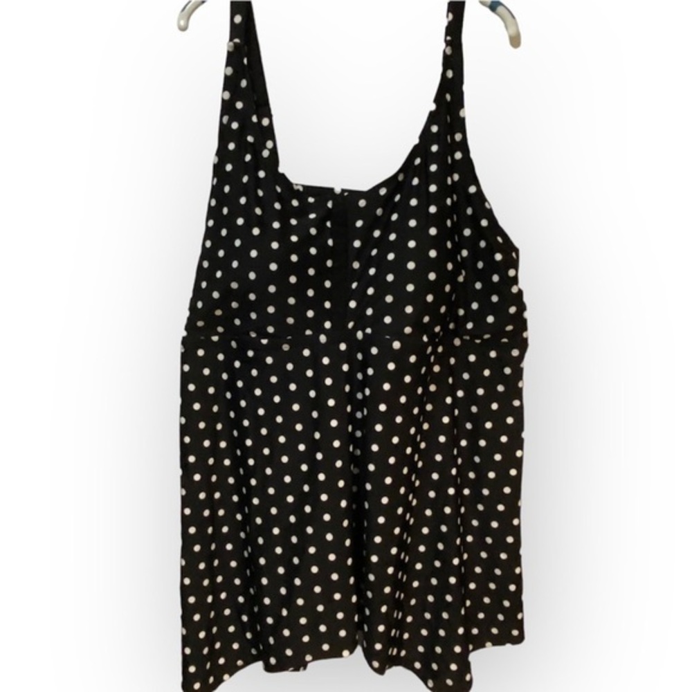 SwimSuits For All Women’s Size 30 Top Poke A‎ Dot’s Adjustment Straps